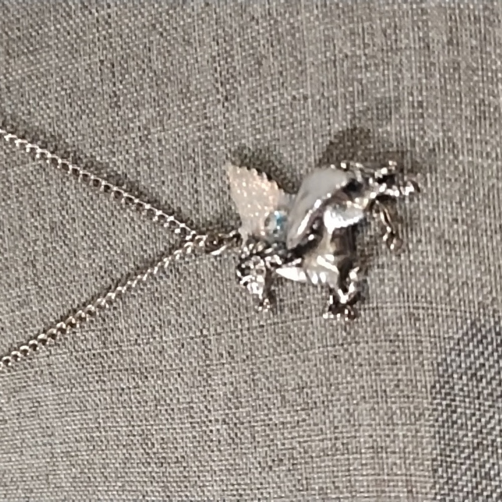 NWOT Silver tone horse charm